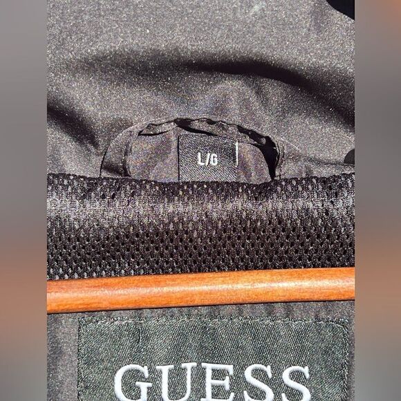 EUC Guess lightweight spring coat color worn off snaps as shown in pics Size L - Picture 7 of 11